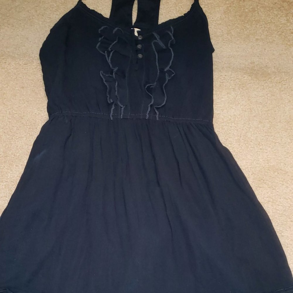 Hollister Navy Blue Baby Doll Dress Size Small